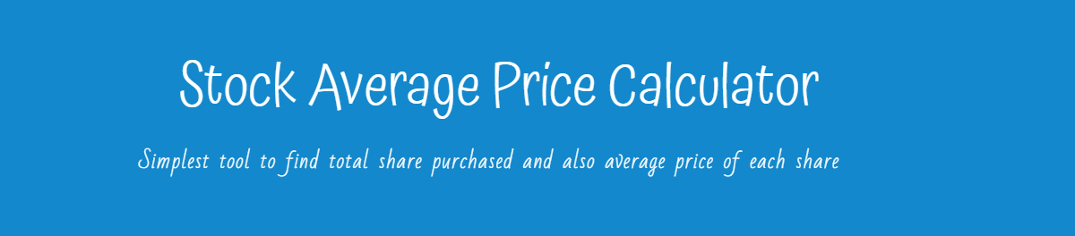 stock price average calculator